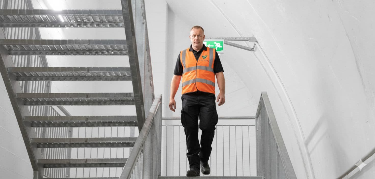 Fire marshal on patrol during waking watch